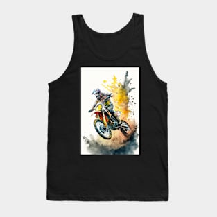 Dirt Bike Anime Style Tank Top